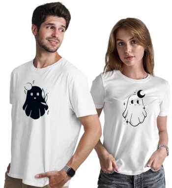 Couple Love Printed Matching 100% Cotton Tshirt for Men and Women - CPN-Souls