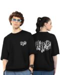 Impryo Couple T-Shirts Cotton | Oversized Tshirt for Men Women Love (Set of 2)