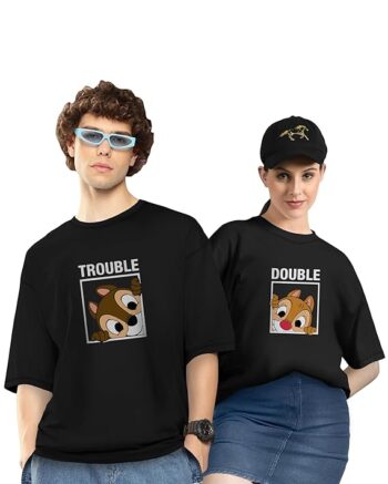 Impryo  Couple T-Shirts Cotton | Oversized Tshirt for Men Women Love