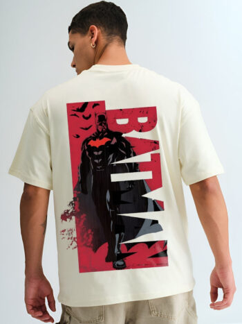 Batman Printed Round Neck Pure Cotton Oversized T-shirt